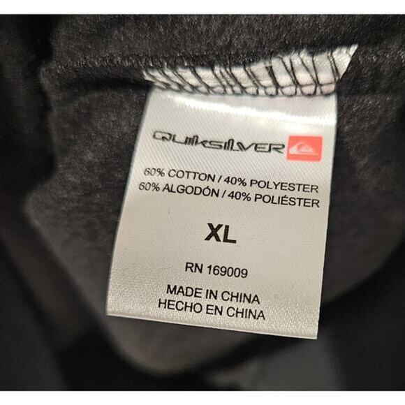 Quiksilver Men's Crew Neck Sweatshirt / Color Black /Size X-Large/ New With Tags - Picture 8 of 8